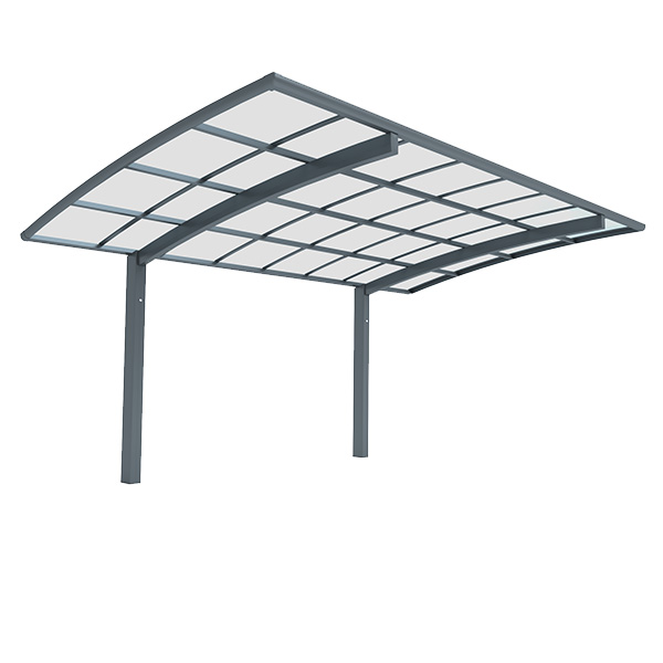 Carport alu design. Abri voiture aluminium. Autoporté 3m x 6,13m